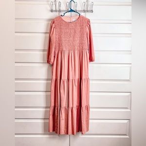 🚫SOLD🚫 Dainty Jewells Peach dress. Size XXL maxi length.